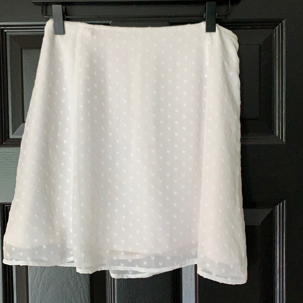 White Eyelit Mini skirt